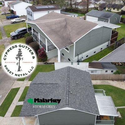 Algae resistant shingles that won't streak at Cypress Gutter & Sheet Metal