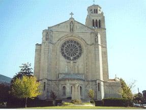 View of the church from Fairview/the crazy intersection