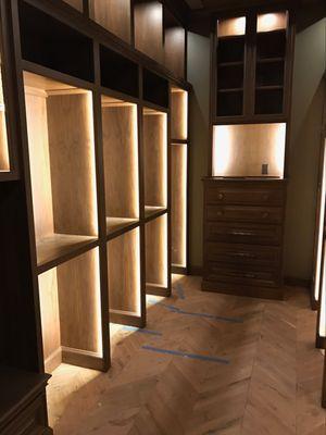 LED Lighting Closet (His Closet)