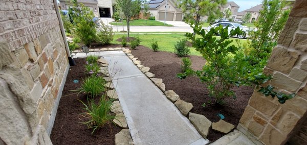 Mulch Bed Installation.