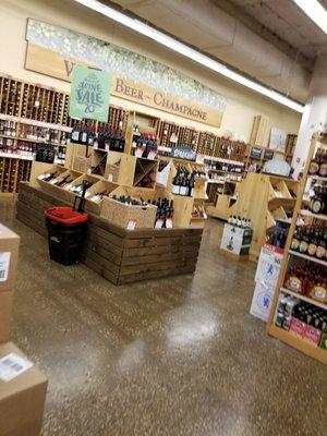 Big selection of wine