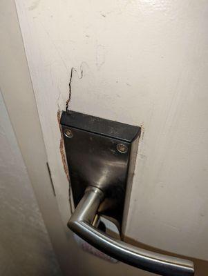 Broken door