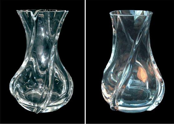 Crystal Repair Restoration
 Baccarat Vase
 Before & After