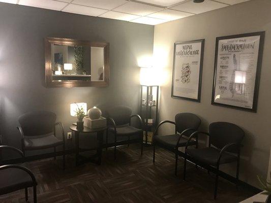 Our soothing waiting room