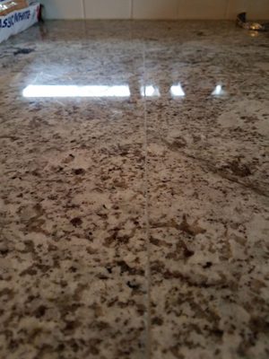 Can you see the seams in the 2 pieces of granite installed? Neither can I!  European Stone did a fantastic job on my kitchen remodel.