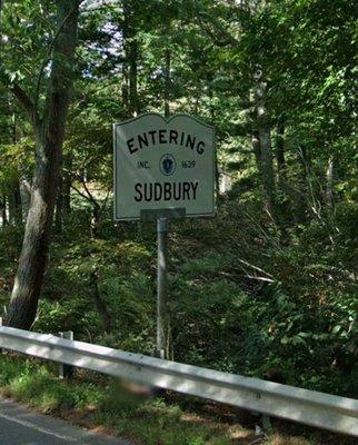 Entering Sudbury on Route 117 from Concord.