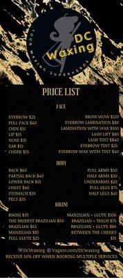 Price List