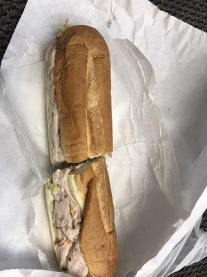 Turkey hoagie with cheese! They do it right!!