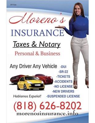 Insurance, Taxes & Notary Public