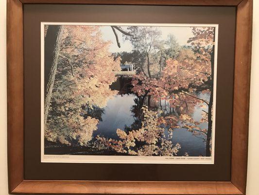 My restored great grandfathers picture. They even restored and stained the old frame as well as matted it. It looks so nice!