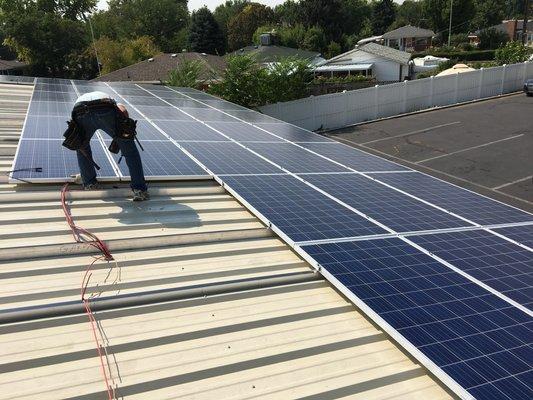 Car port solar array, Unified Police Sub-station building Millcreek