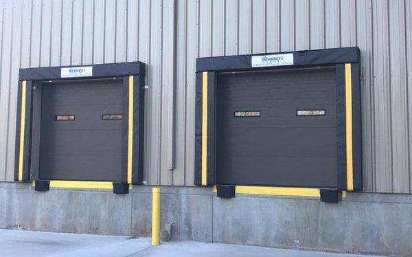 Loading dock commercial door installation