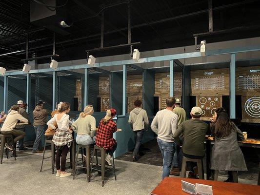 Axe Throwing Therapy is Blue Ridge's only axe throwing! The interactive targets provide a fun and relaxed environment to enjoy.