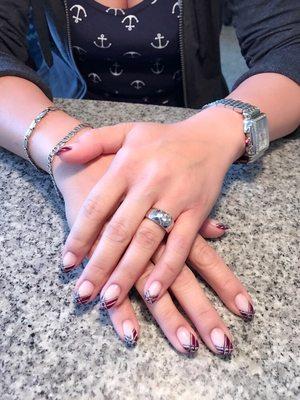 Gel nails with special designs