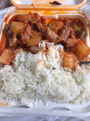 Menudo and rice