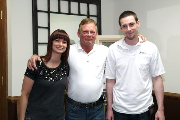 Left to right: Office Manager, Jessica Webster; Owner, John Holston; Head Locksmith, Brian Holston