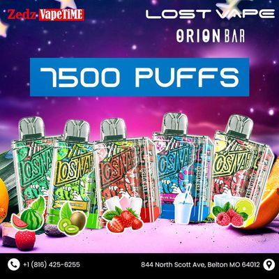 "Get ready to vape all day with the Lost Vape Orion Bar 7500 Puffs at Zedz Vapetime Belton! 
.
.
.
#LostVape #OrionBar #7500Puffs #VapeL