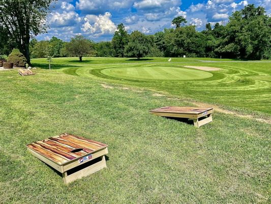 Corn hole for anyone to play