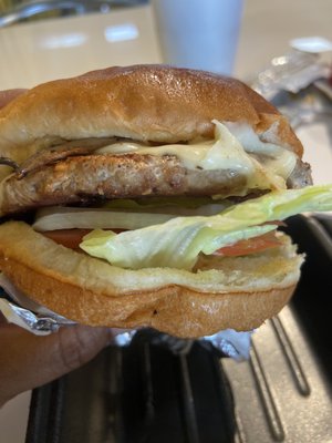 Mushroom Swiss Turkey Burger