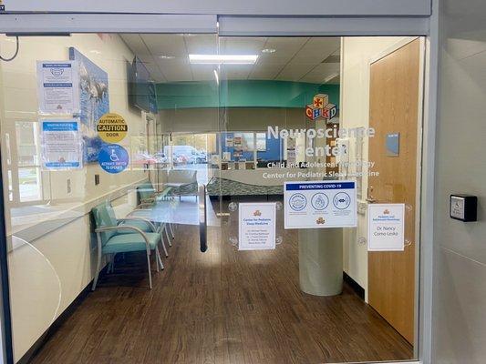 First Floor check-in area for CHKD's Neuroscience Center