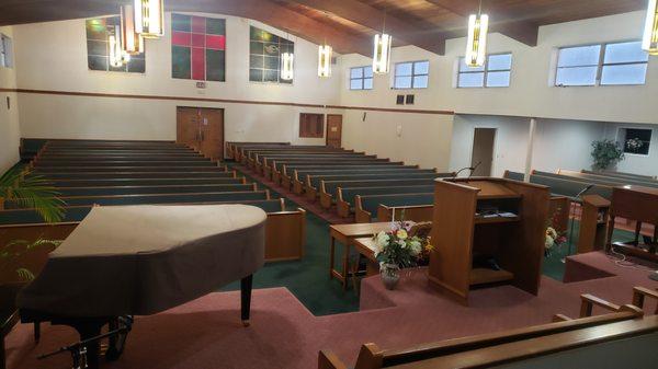 Choir view of sanctuary