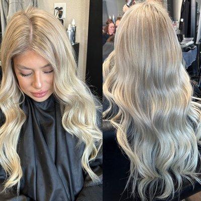 Baby lights and balayage with extensions by Lorraine