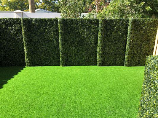 Artificial Boxwood ivy fence