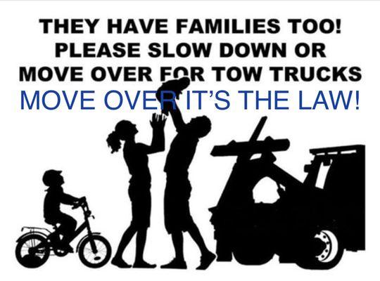 Please MOVE OVER it's the law!!!