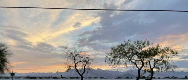 Sunset in Las Vegas, Nevada, an everyday scene.