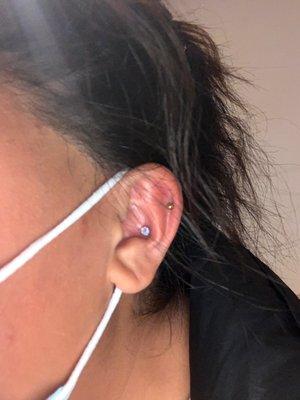 Conch and a higher helix