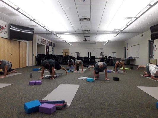 Small - Large class sizes. Delivered to serve your individual or group yoga program.