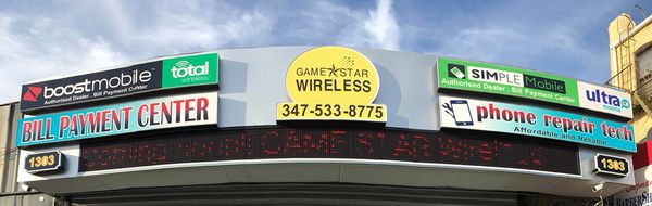 Game star wireless inc. outside sign.