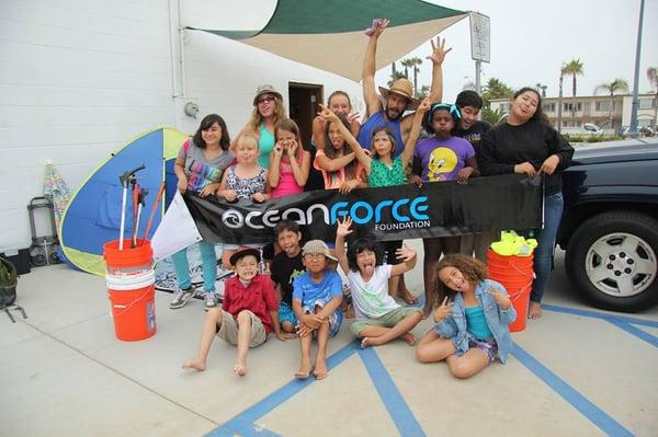 Kids Camp Beach Cleanup