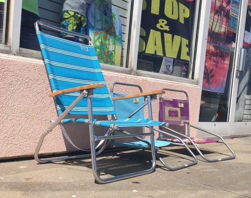 Chairs for sale, big and small.