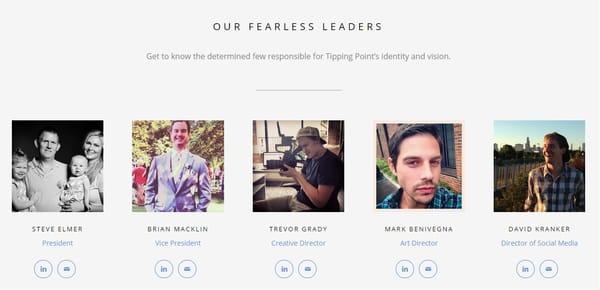 Meet the team leaders of Tipping Point