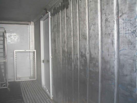 Inside of Container Freezer Rental