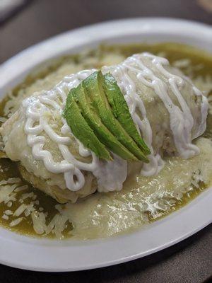 Wet burrito for a rainy day.