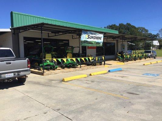 We offer a full line of John Deere Riding Lawn Equipment and the popular John Deere Utility Vehicles "Gators".