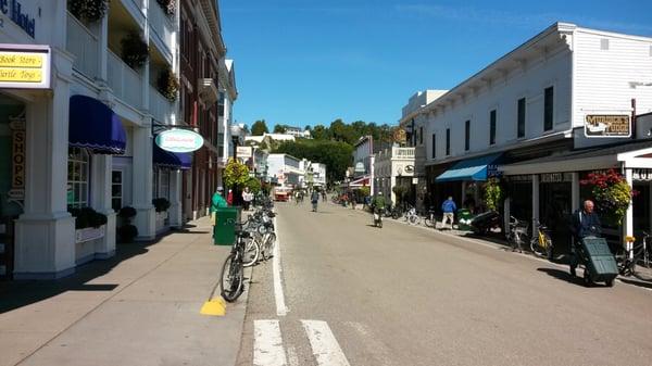 Main Street Mackinac Islands in September