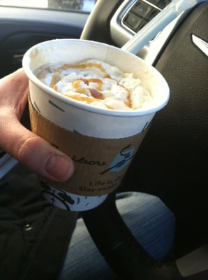 Expensive 4 oz. of latte - not even close to being filled to the top - whip or no whip.  Super bummed.