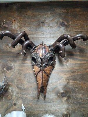 Steampunk Metal Deer Skull