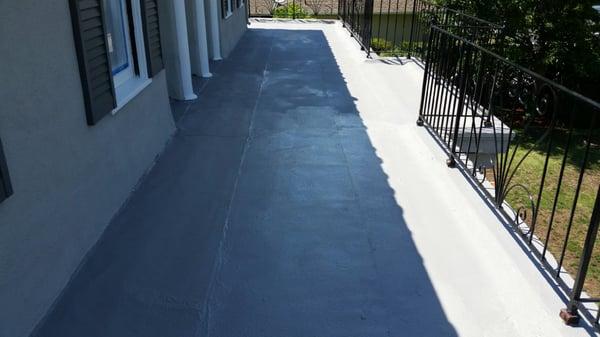 Coatings on Patios & Flat roofs