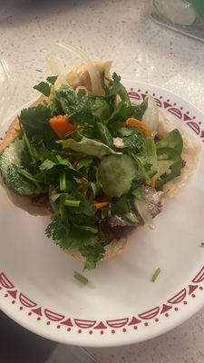 Brisket bahn mi