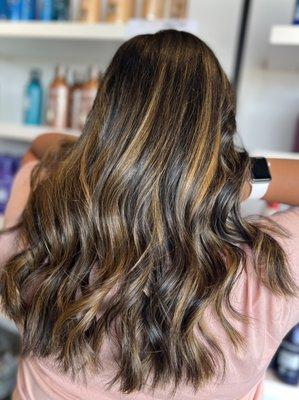 Dimensional Balayage on Dark Hair