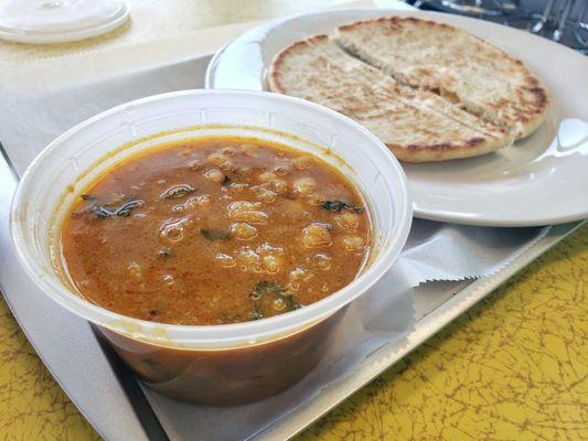 Channa with Naan