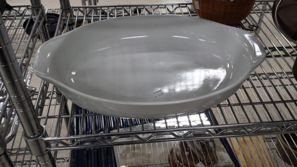 Linens N Things large casserole dish. It was $8, I would have paid $4. 50% off other white tags, just not this one.