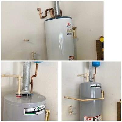 New water heater installation