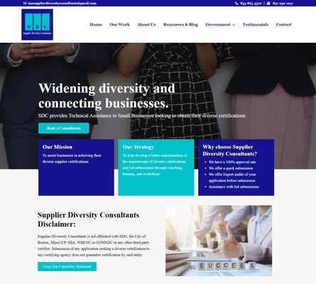 Widening diversity and connecting businesses.
SDC provides Technical Assistance to Small Businesses looking to obtain their diverse