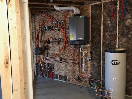 Infloor Radiant heat system & indirect domestic hot water heater