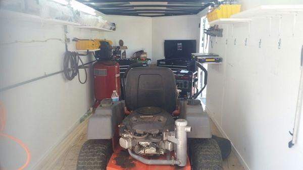 We started and home repairs on mowers snow blowers and tractors give us a call for details